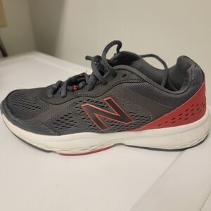 New Balance Men's Charcoal and Crimson Athletic Shoes